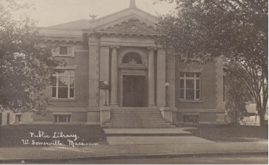 Somerville Public Library West Branch 1909 photograph