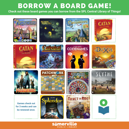 Image containing board game box images