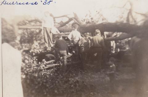 Hurricane 1938 Somerville Smashed Car