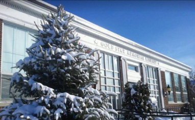 East Branch of the Somerville Public Library in the Snow!