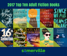 Book Covers for Top Ten 2017 Books in Somerville